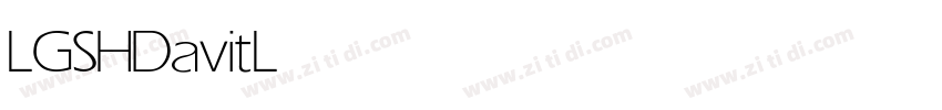 LGSH Davit Light字体转换